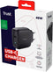Trust Maxo - Laptoplader - 45 W - USB-C - 2m kabel - Zwart