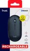 Trust Puck - Muis - Ultra dun - Oplaadbaar - Draadloos – Zwart