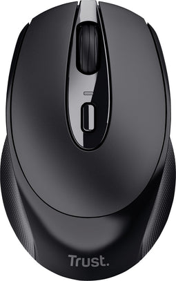 Trust Zaya - Draadloze Muis - Oplaadbaar - Voor Thuiswerken – Zwart