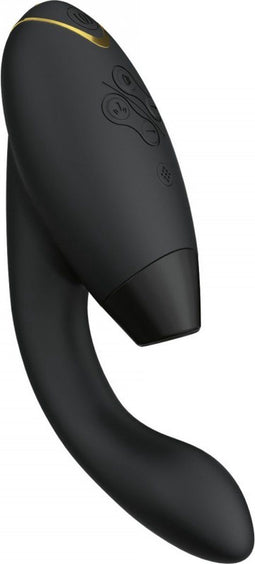 Womanizer Duo 2 - DE TarzanVibrator - Luchtdruk (clitoris) + Vibrator (G-Spot) - Herlaadbaar - Waterdicht - Zwart