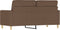 vidaXL - Tweezitsbank - 140 - cm - stof - bruin