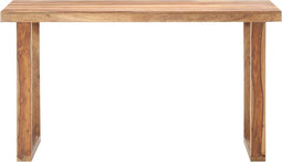 vidaXL - Eettafel - 140x70x76 - cm - massief - sheeshamhout