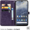 iMoshion Hoesje Geschikt voor Nokia G60 Hoesje Met Pasjeshouder - iMoshion Mandala Bookcase - Paars