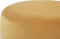 SOPHIA - Poef - Mosterdgeel - 39 cm - Fluweel