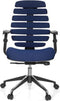 Ergonomische bureaustoel 101 model Ruggengraatstoel in Blauw