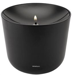 Stelton Solis - Olielamp - Vlamreflectie - Soft Black