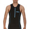 Arena Tritop - Triatlon Powerskin Sportshirt - Platte naden en gaaspanelen - Zwart/Turquoise - XL