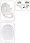 Bathroom Solutions - Toiletbril - Duroplast Soft Close 18 inch - Wit