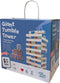 BS Toys Grote Toren - Stapeltoren met Dobbelsteen - Balanstoren voor Buiten - Hout Multicolour (60 stuks)