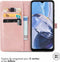 iMoshion Hoesje Geschikt voor Motorola Moto E22 Hoesje Met Pasjeshouder - iMoshion Mandala Bookcase - Rosé Goud