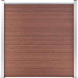 vidaXL - Schutting - 180x186 - cm - HKC - bruin