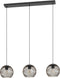 EGLO Almanzora - Hanglamp - E27 - 90 cm - Zwart/Koper