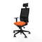 Bureaustoel met hoofdsteun Piqueras y Crespo 1D066G1 Oranje