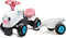 Falk Baby Rainbow Farm Ride-On - Meisjes - Wit Roze - Tractor