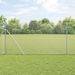 vidaXL - Gelaste - Draadomheining - 1x50 - m - Gegalvaniseerd - Staal