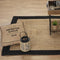 Jute kleed met zwarte rand 170 cm x 120 cm