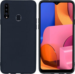 iMoshion Hoesje Geschikt voor Samsung Galaxy A20s Hoesje Siliconen - iMoshion Color Backcover - Zwart
