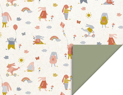 Cadeauzakjes - Sweet Bunny Groen - 12x19cm - 200st Sweet Bunny Groen