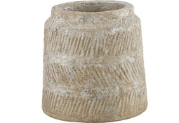 PTMD Rayan Ronde Bloempot - H25,5 x Ø25,5 cm - Keramiek - Groen