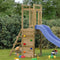 vidaXL Speeltoren met ladder en klimwand 53x46,5x169 cm hout