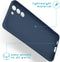 iMoshion Hoesje Geschikt voor Samsung Galaxy S21 FE Hoesje Siliconen - iMoshion Color Backcover - Donkerblauw