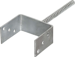 vidaXL Grondankers 6 st 12x6x30 cm gegalvaniseerd staal zilverkleurig