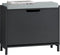 SoBuy FSR151-K-SCH - Schoenenbank - Zwarte Opbergbank met Klep & Kussen - 60 x 24 x 52 cm (1 stuk)