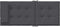 vidaXL - Stoelkussens - 4 - st - hoge - rug - oxford - stof - antracietkleurig