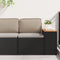 vidaXL - Ligbedkussen - voor - Rugsteun - Taupe - 60x40x12 - cm - Oxford - Stof