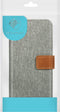 iMoshion Hoesje Geschikt voor Samsung Galaxy A21s Hoesje Met Pasjeshouder - iMoshion Luxe Canvas Bookcase - Grijs