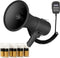 Velleman Megafoonset 50W - Sirene - 700s opname Bluetooth - Mat zwart