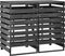 vidaXL - Containerberging - dubbel - 140x75x121 - cm - geverfd - grenenhout