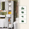 SoBuy FRG236-WN - Badkamerkast - 2 deuren 1 la - Wit