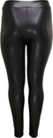 ONLY CARMAKOMA CARROOL COATED LEGGING NOOS - Curvy broek - Gecoate stretchy stof - Zwart