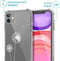 iMoshion iPhone 11 - Hoesje met Koord - Verstelbaar Koord - Wit Dandelion