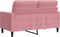 vidaXL - Tweezitsbank - 120 - cm - fluweel - roze