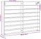 vidaXL - Vitrinekast - 100x8,5x75 - cm - bewerkt - hout - wit