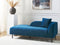 LE CRAU - Chaise longue - Blauw - Rechtszijdig - Fluweel