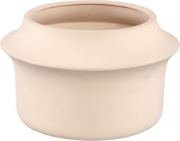 PTMD Bloempot Vivaldi - 27x27x16 cm - Keramiek - Creme