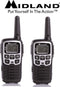 Midland XT50 - Portofoonset - PMR446 - 2000 m bereik - Aluminium/Zwart (2 stuks)