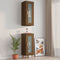 vidaXL - Wandkast - 34,5x34x90 - cm - bruin - eikenkleur