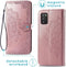 iMoshion Hoesje Geschikt voor Samsung Galaxy A02s Hoesje Met Pasjeshouder - iMoshion Mandala Bookcase - Rosé Goud