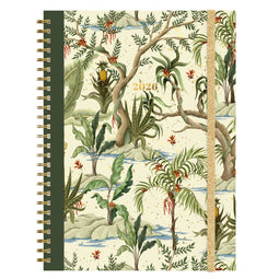 Lannoo Botanic Diary Desk - Bureau agenda Wire-O - 170x230mm - Crème