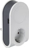 Sygonix SY-4547666 Tussenstekker Met USB 2-polig Wit, Zwart
