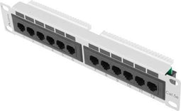 Lanberg PPU5-9012-S - Patchpanel - RJ-45 aansluiting - Grijs
