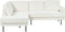 BREDA - Hoekbank 4-zits - Wit - Rechtszijdig - Polyester