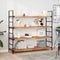vidaXL - Wandschap - zwevend - olieafwerking - 120x40x4 - cm - massief - acaciahout