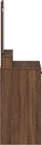 vidaXL - Make-uptafel - met - lades - in - bruin - eiken - 50x41x140 - cm