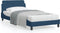 vidaXL - Bedframe - met - hoofdeinde - zonder - matras - 100x200 - cm - stof - blauw