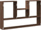 vidaXL - Wandschap - 99x15x60 - cm - bewerkt - hout - bruin - eikenkleurig